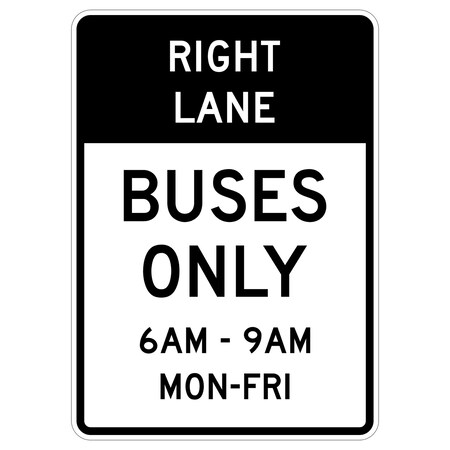 Sign Solutions Usa 42 in Height, 30 in Width, Aluminum, Vertical Rectangle DUS08HWT3042R3-11B